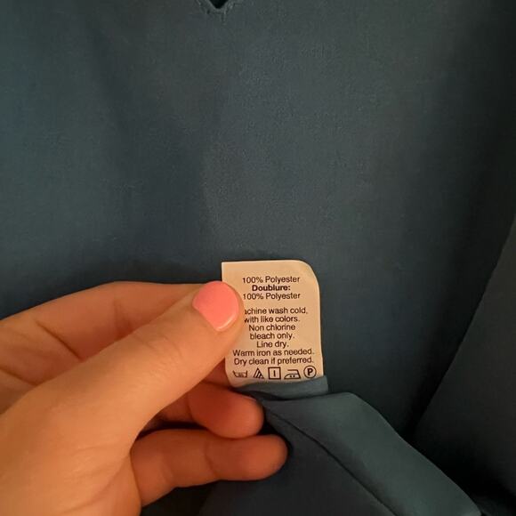 J. Crew Blue Scallop Neckline Racerback Tank Size 0 - Picture 6 of 8